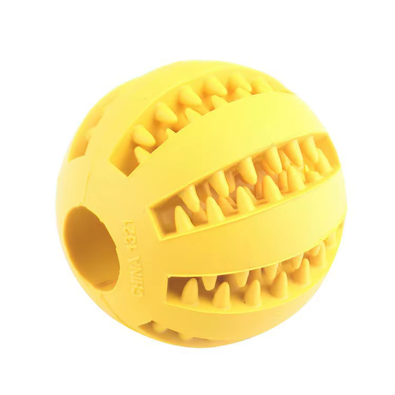 Durable and Safe Dog Toy Ball - Nontoxic Chew Toy for Dogs and Cats, Perfect for Treat Feeding and Dental Care