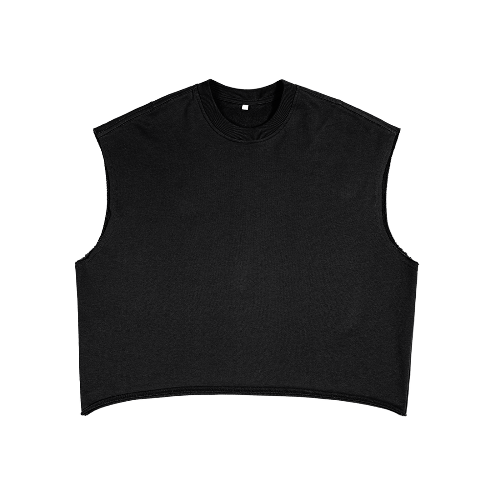 French Terry Boxy Tank Top – Unisex Casual Streetwear Essential