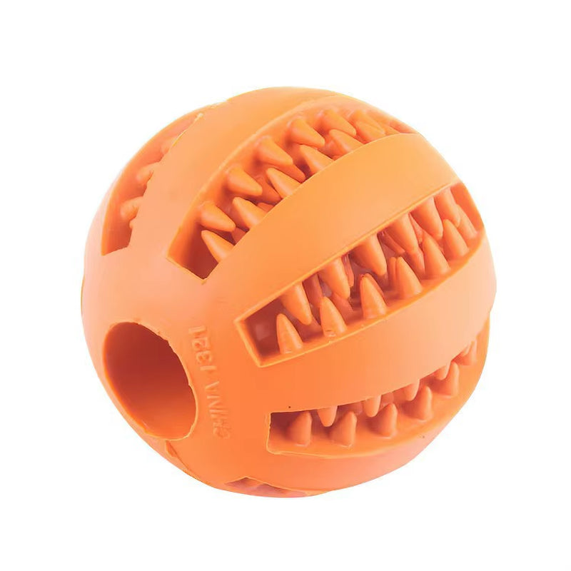 Durable and Safe Dog Toy Ball - Nontoxic Chew Toy for Dogs and Cats, Perfect for Treat Feeding and Dental Care