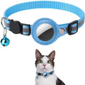Cat AirTag Holder Collar with Breakaway Safety, Reflective Strips, and Waterproof Design - Adjustable Kitten Collar with Bell