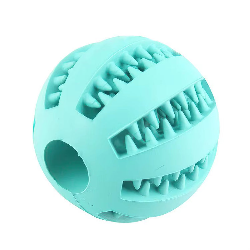 Durable and Safe Dog Toy Ball - Nontoxic Chew Toy for Dogs and Cats, Perfect for Treat Feeding and Dental Care