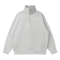 Unisex Quarter-Zip Drop Shoulder Sweatshirt – Casual Cotton Blend