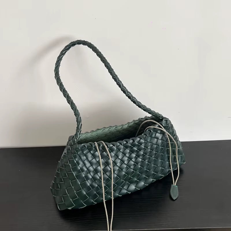 Hand-Woven Women’s Bag – Sailboat Bucket Bag for Casual & Vacation Use