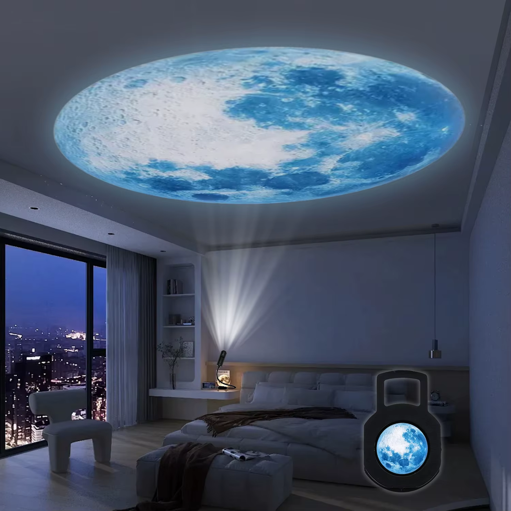 Moon Lamp, LED Lamp, Blue Planet