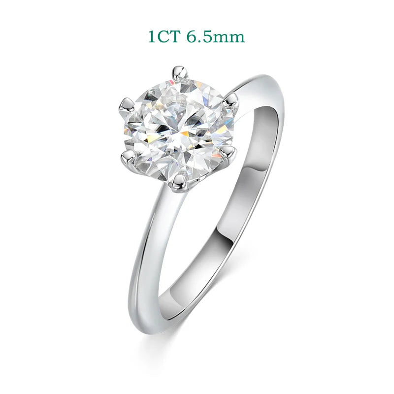 Moissanite Wedding Ring 0.23–2.23CT  – 18K Plated S925 Silver, Couple Sets