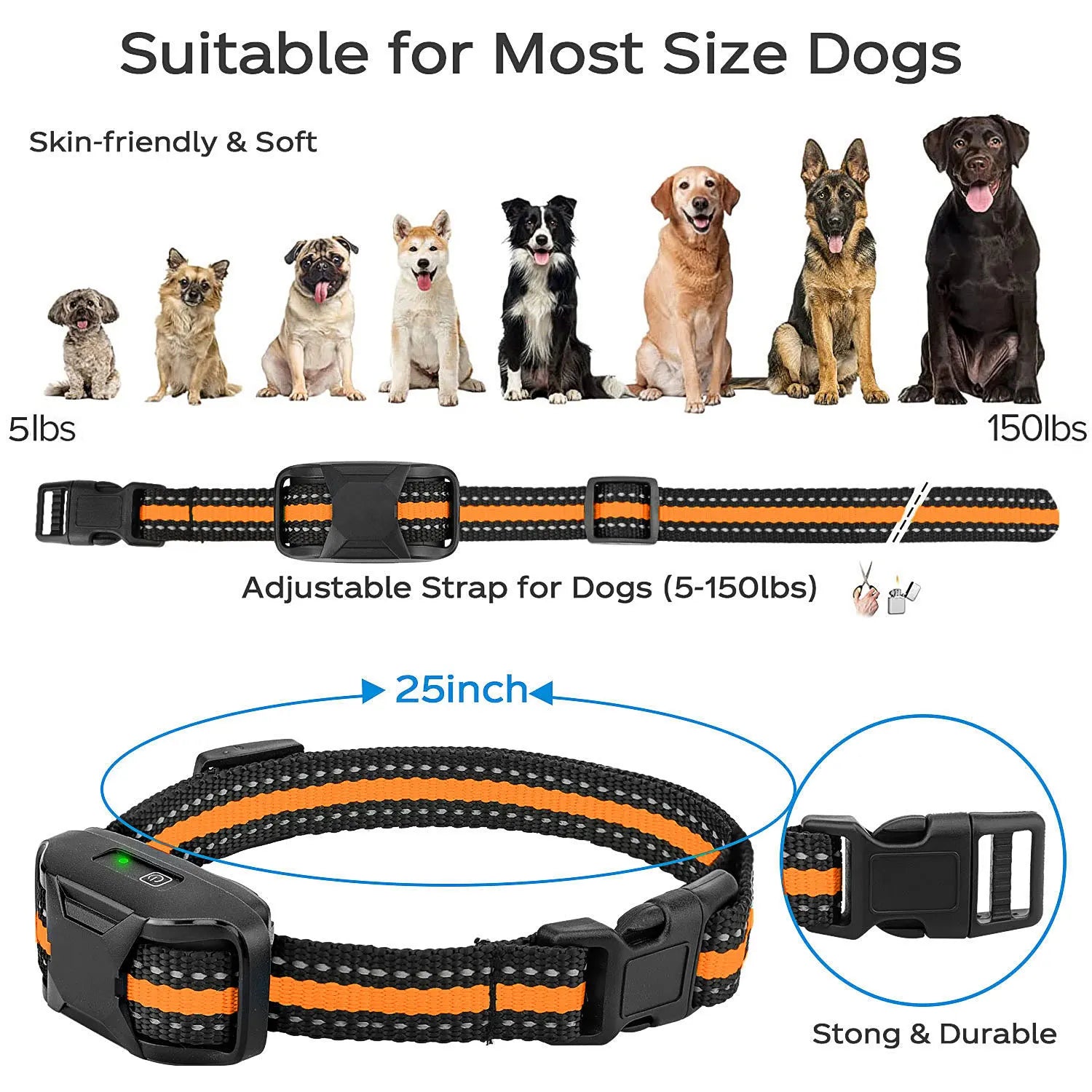 3300Ft Dog Training Collar – Remote, Waterproof, Shock & Vibration