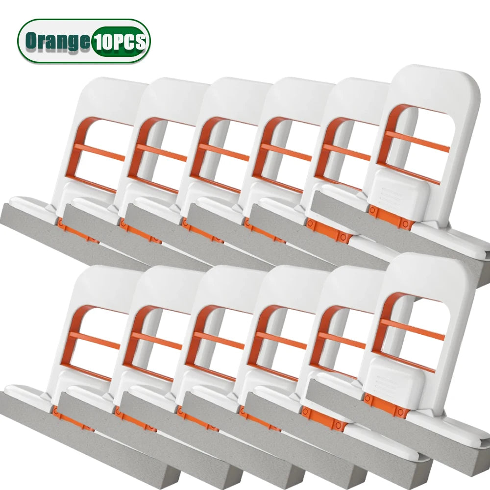 Effortless Cleaning with Portable Foldable Wet Dry Mop - 2 Removable Heads & Ergonomic Handle!