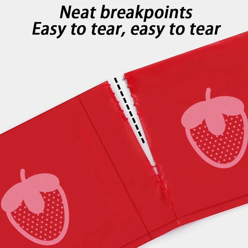 7 Rolls Dogs Poop Bags Dispenser Strawberry Scented Eco Friendly Dogs Waste Bag Thick Biodegradable Puppy Garbages Bag Collect