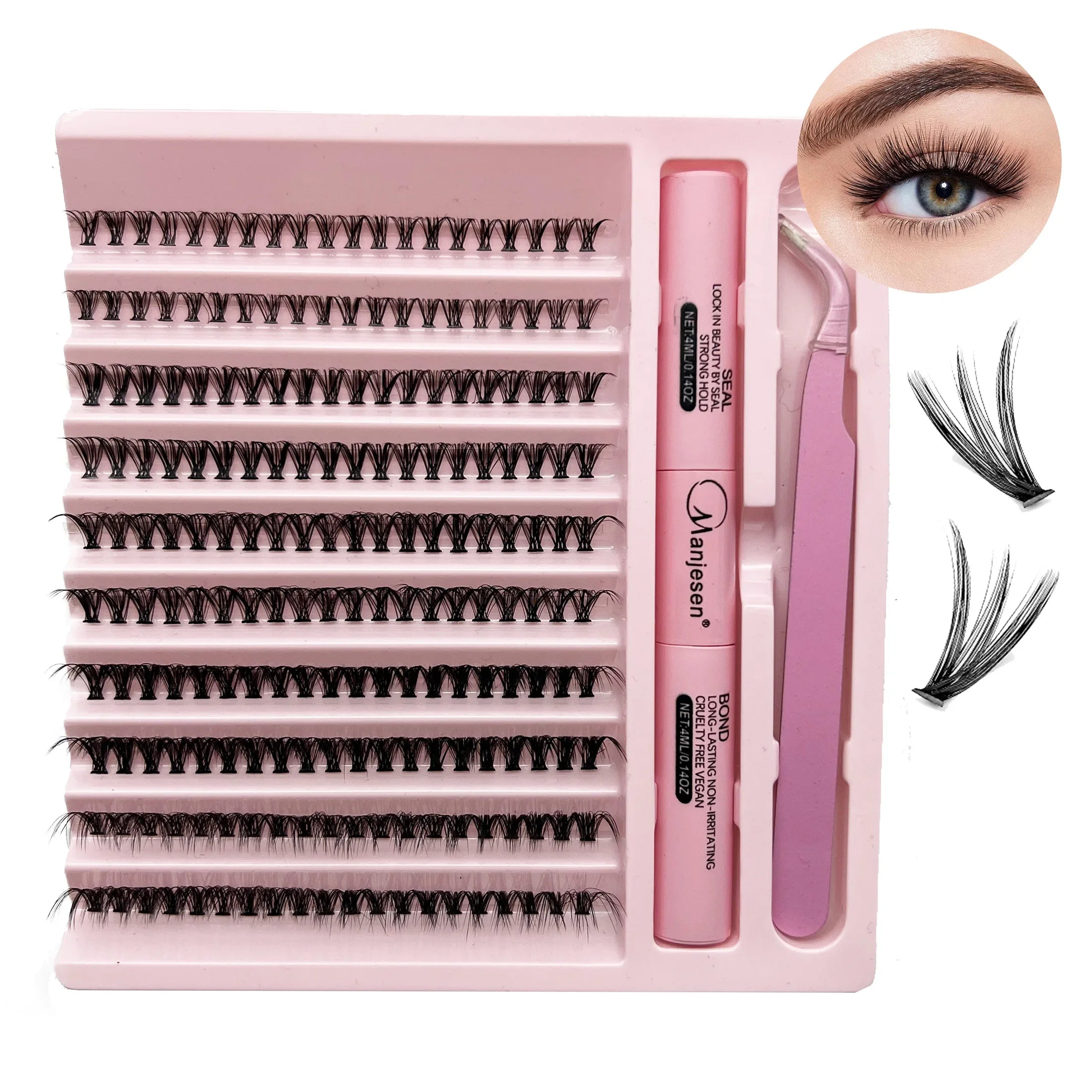 DIY Lash Extension Kit – 200PCS Cluster Lashes