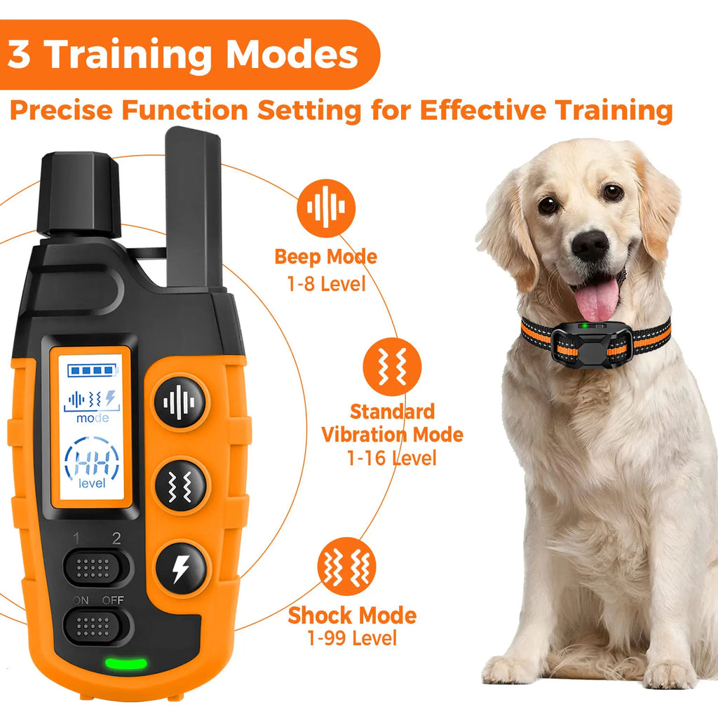 3300Ft Dog Training Collar – Remote, Waterproof, Shock & Vibration