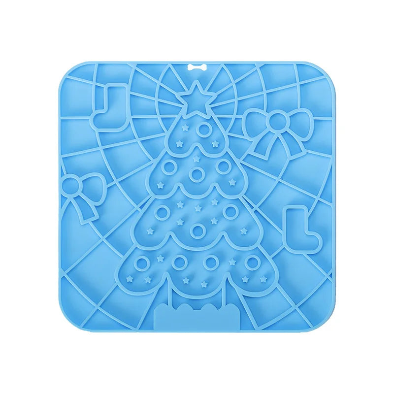 Pet Lick Silicone Mat – Slow Feeder & Training Dog Food Plate
