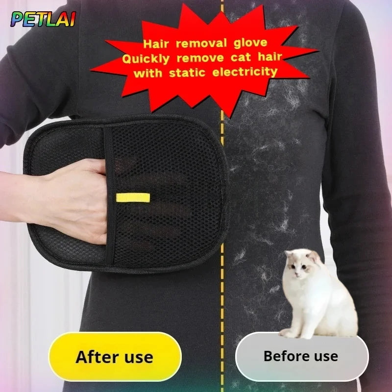 Revolutionary Pet Hair Removal Glove - Effortless Grooming for Cats and Dogs, Washable & Reusable!