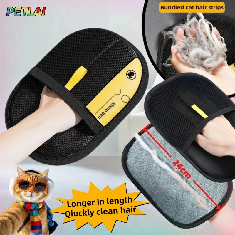 Revolutionary Pet Hair Removal Glove - Effortless Grooming for Cats and Dogs, Washable & Reusable!
