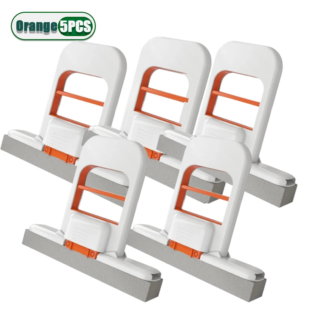 Effortless Cleaning with Portable Foldable Wet Dry Mop - 2 Removable Heads & Ergonomic Handle!