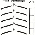 5-Piece Multi-Tier Hanging Closet Organizer – Space-Saving Clothes Hanger