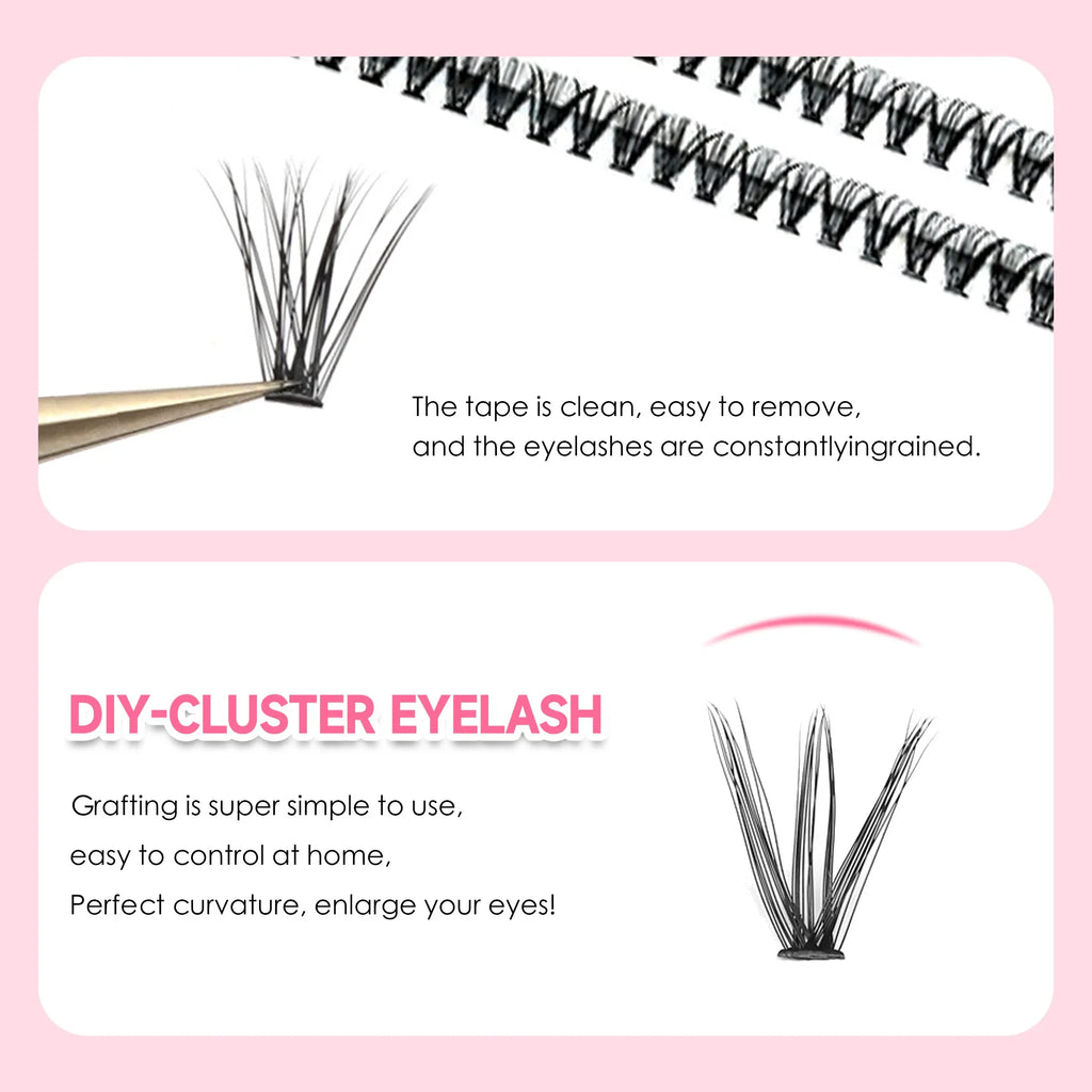 DIY Lash Extension Kit – 200PCS Cluster Lashes