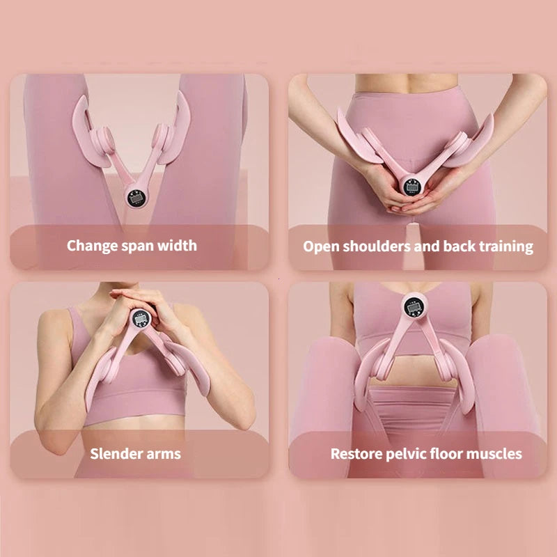 Non-Slip Comfortable Pelvic Floor Muscle Trainer Thigh Exerciser Leg Trainer for Postpartum Recovery Leg & Butt Training