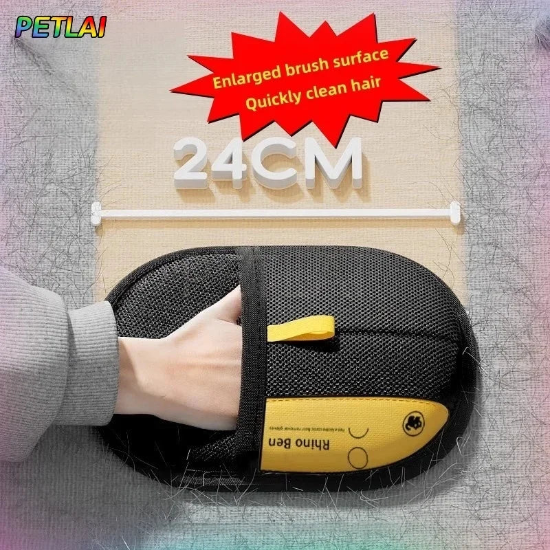 Revolutionary Pet Hair Removal Glove - Effortless Grooming for Cats and Dogs, Washable & Reusable!