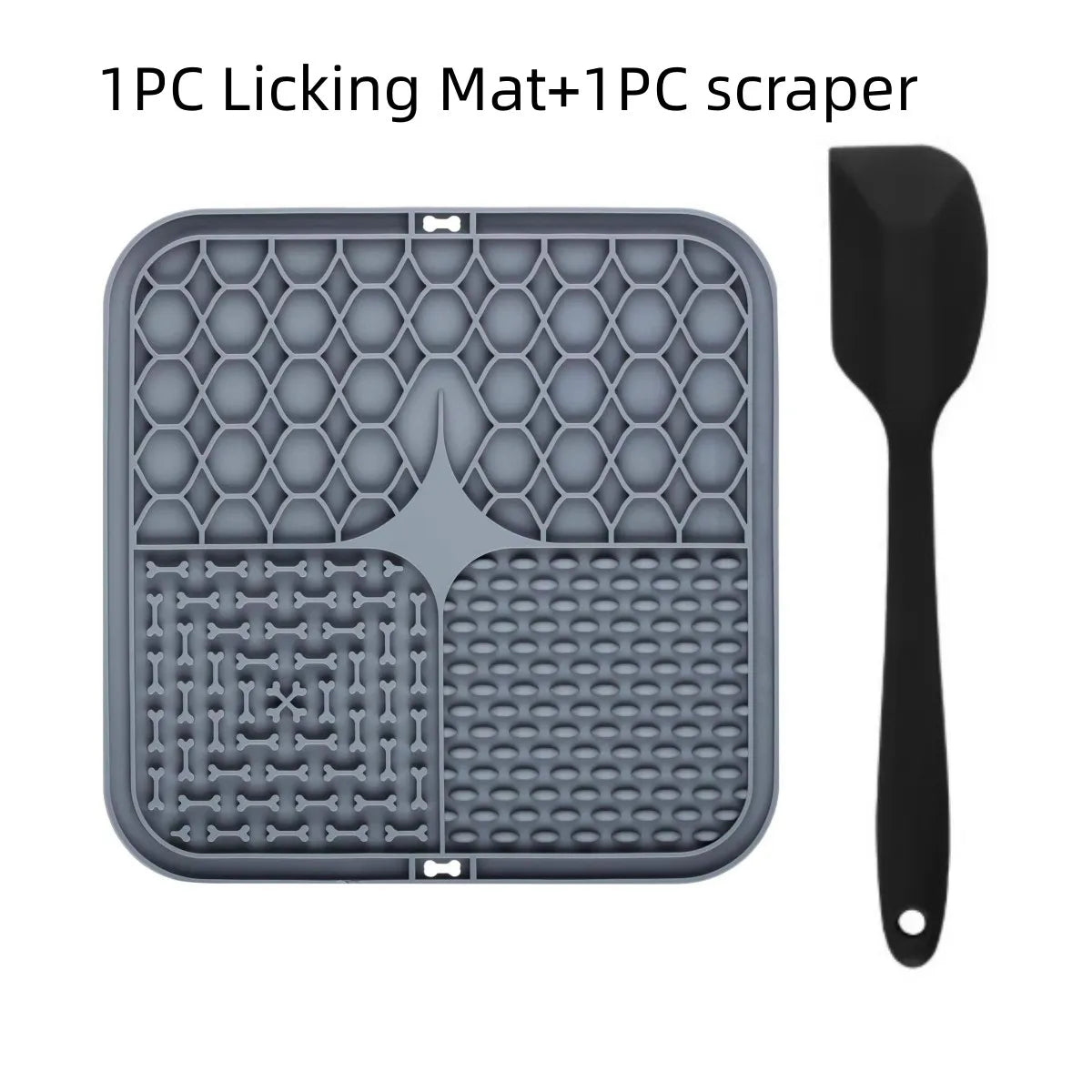 Pet Lick Silicone Mat – Slow Feeder & Training Dog Food Plate