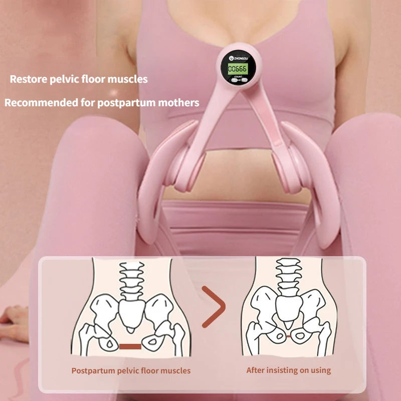 Non-Slip Comfortable Pelvic Floor Muscle Trainer Thigh Exerciser Leg Trainer for Postpartum Recovery Leg & Butt Training