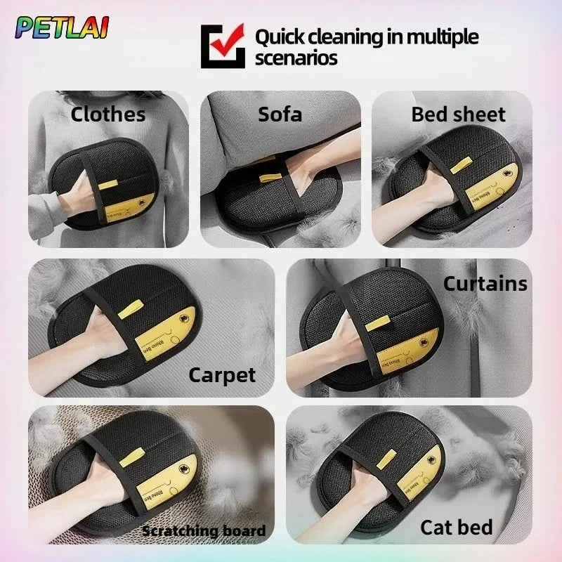 Revolutionary Pet Hair Removal Glove - Effortless Grooming for Cats and Dogs, Washable & Reusable!