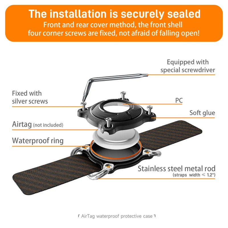 Eayburst AirTag Holder – Waterproof Dog & Cat Collar Case