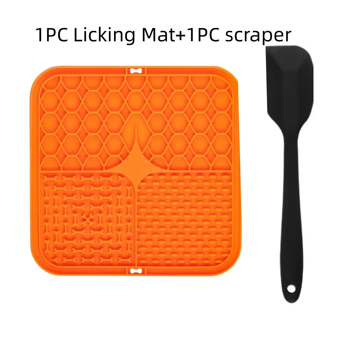 Pet Lick Silicone Mat – Slow Feeder & Training Dog Food Plate