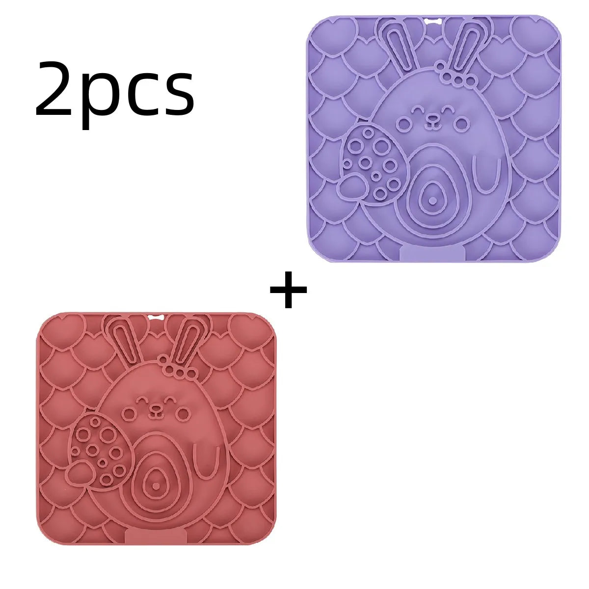 Pet Lick Silicone Mat – Slow Feeder & Training Dog Food Plate