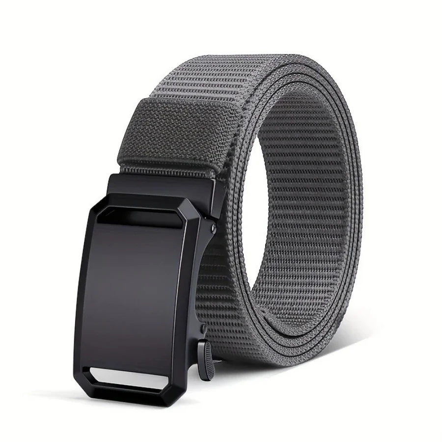 Men’s Canvas Military Belt with Automatic Buckle – Casual & Outdoor