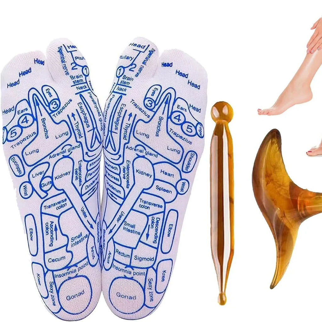 Revitalize Your Feet with Our Acupressure Massage Socks - Ultimate Reflexology Foot Care Tool