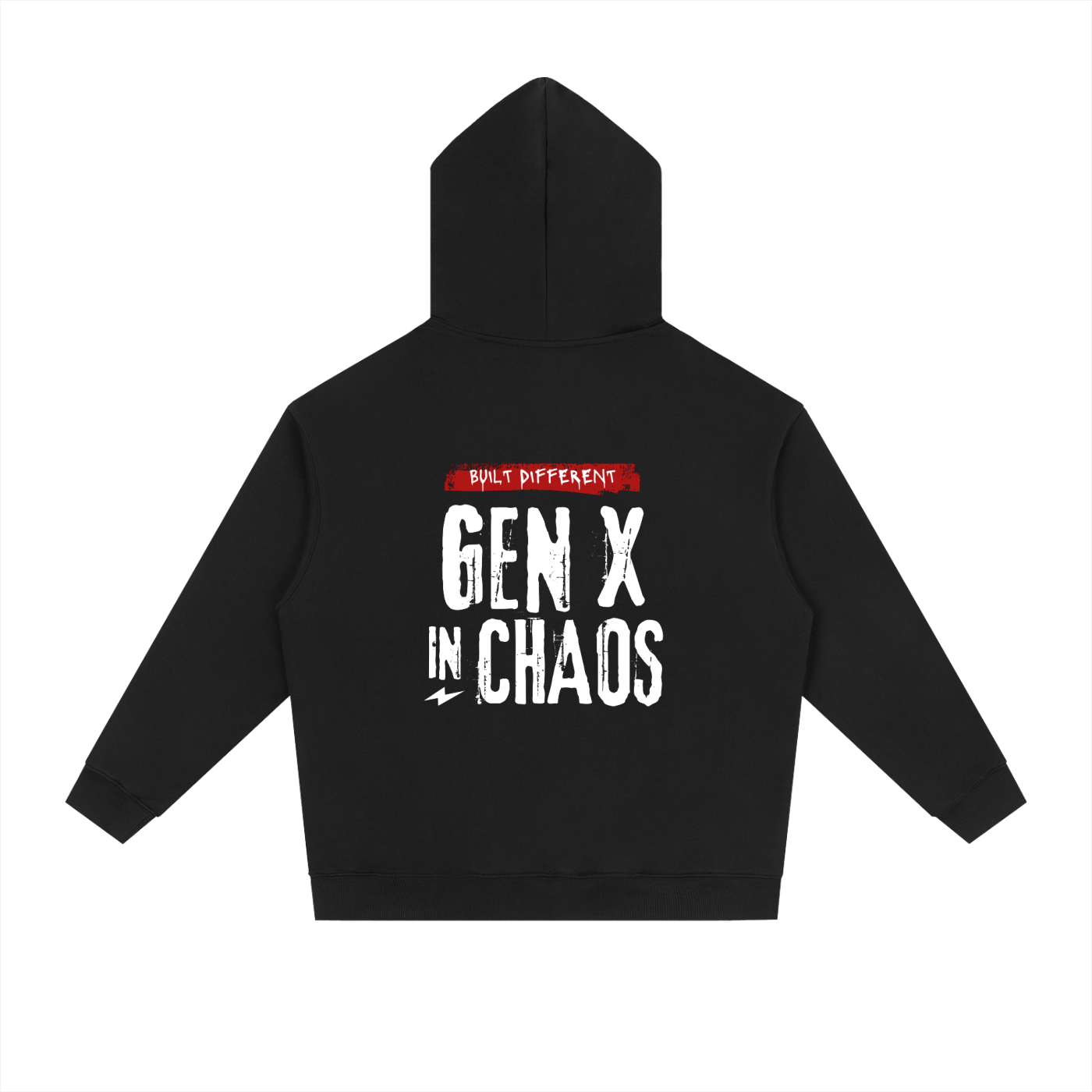 GEN X IN CHAOS Oversized Hoodie | Unisex Cotton Streetwear