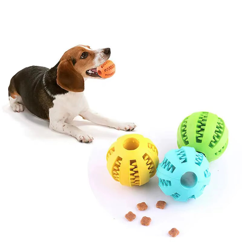 Durable and Safe Dog Toy Ball - Nontoxic Chew Toy for Dogs and Cats, Perfect for Treat Feeding and Dental Care