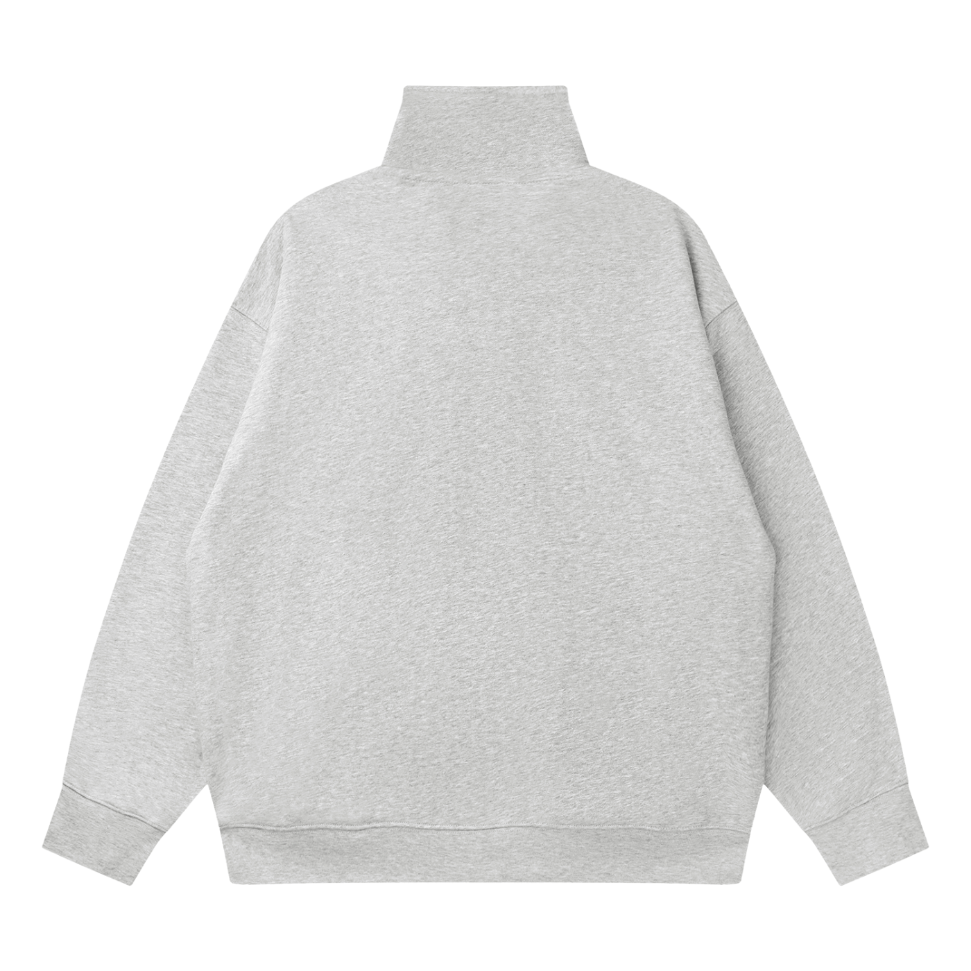 Unisex Quarter-Zip Drop Shoulder Sweatshirt – Casual Cotton Blend