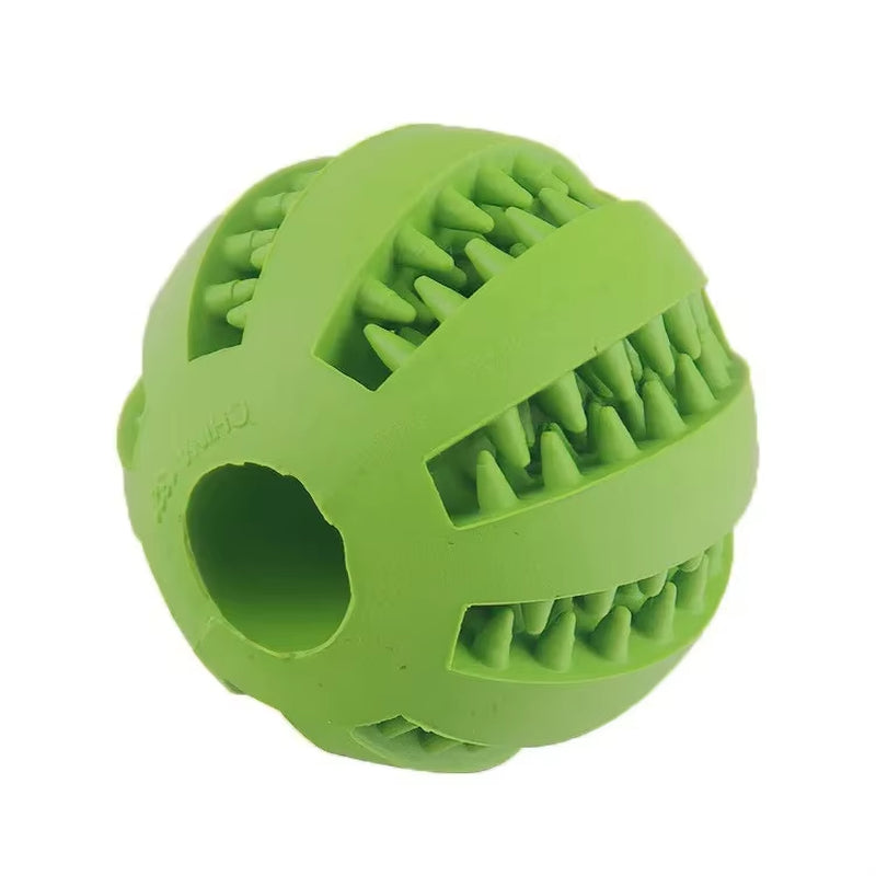 Durable and Safe Dog Toy Ball - Nontoxic Chew Toy for Dogs and Cats, Perfect for Treat Feeding and Dental Care