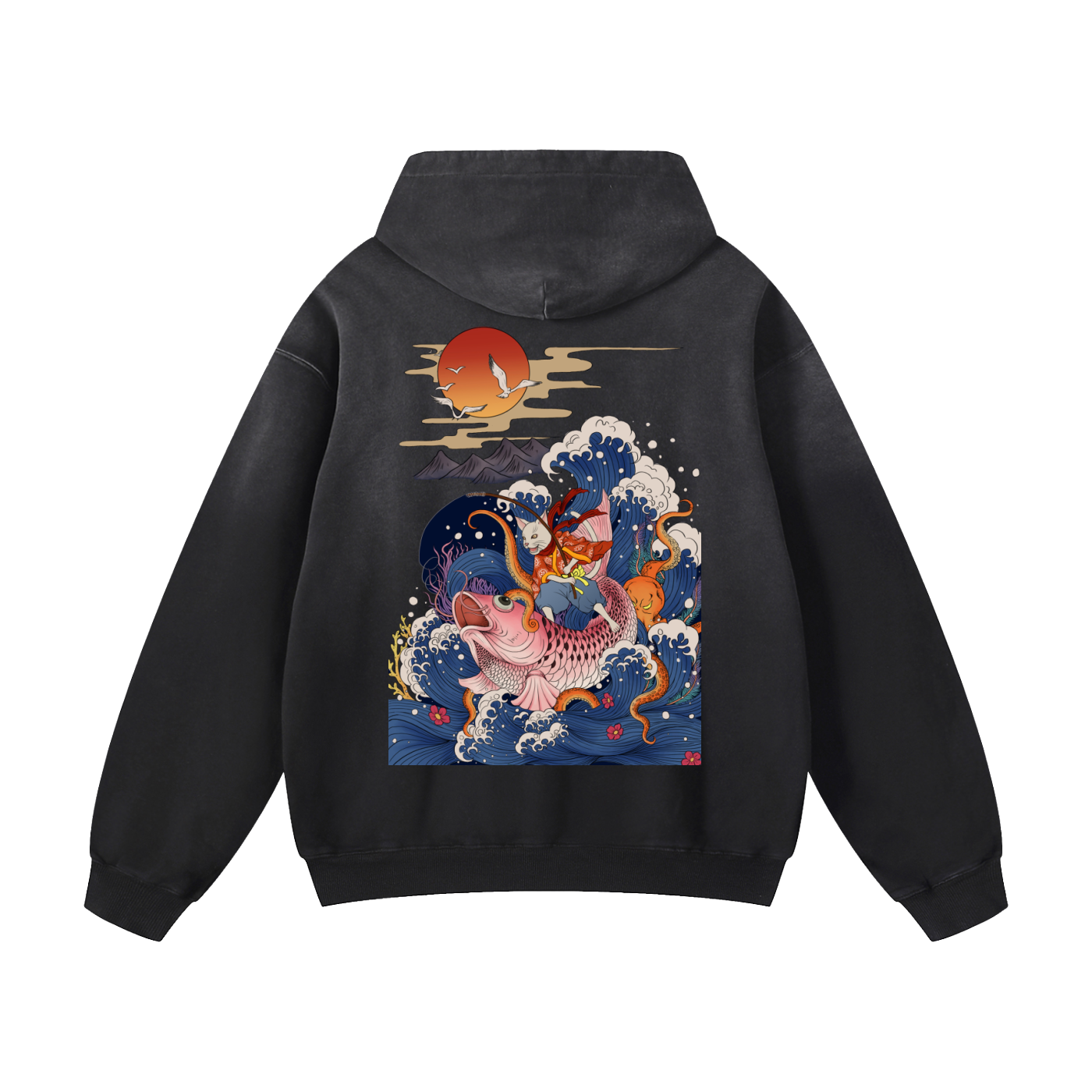 Premium Heavyweight Sunfade Oversized Hoodie | Unisex