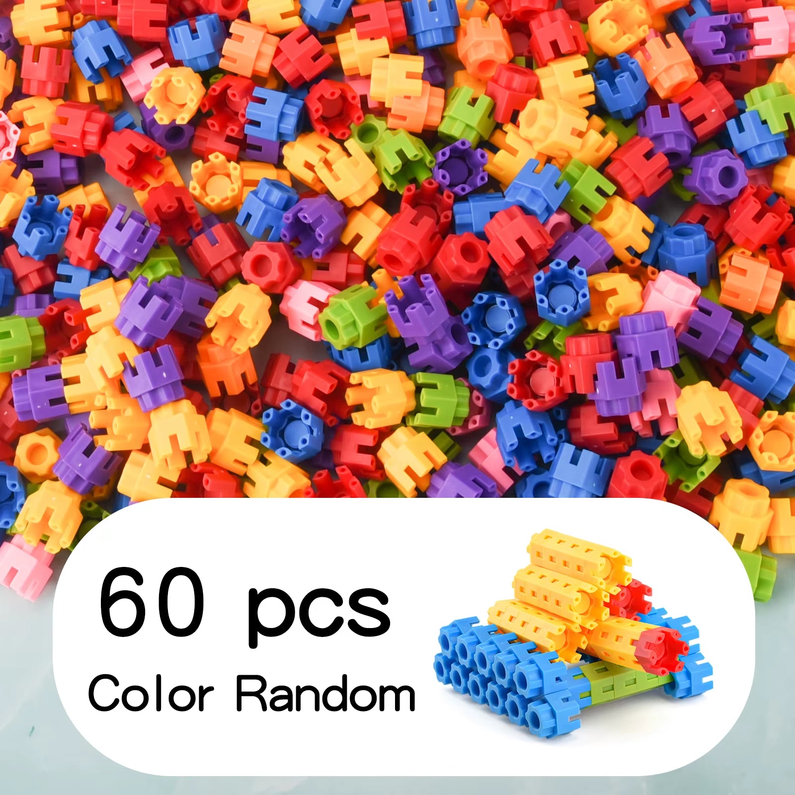 Children'S Large Particle Building Block Toys Puzzle Boys and Girls Baby Assembly and Splicing Diy Hexagonal Building Blocks